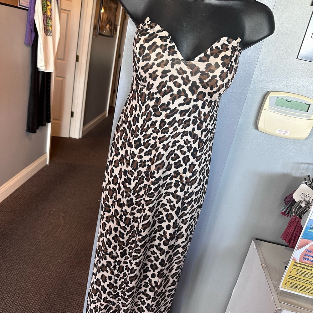 Leopard formal dress